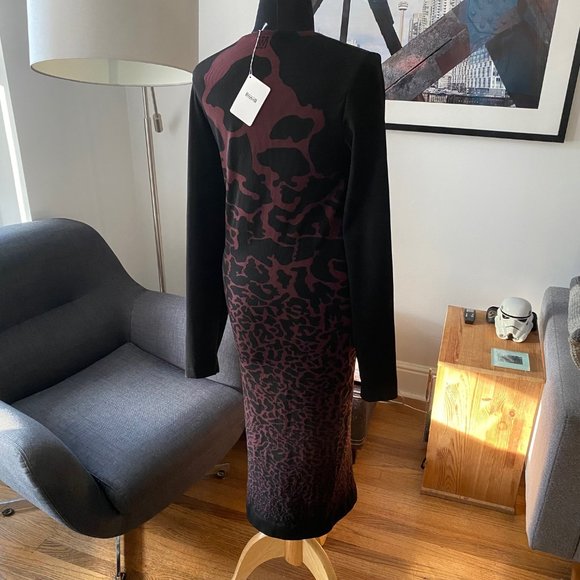 Wolford 50776 Leo Seamless Dress Chateau/Black ( M ) NTW - Picture 3 of 13